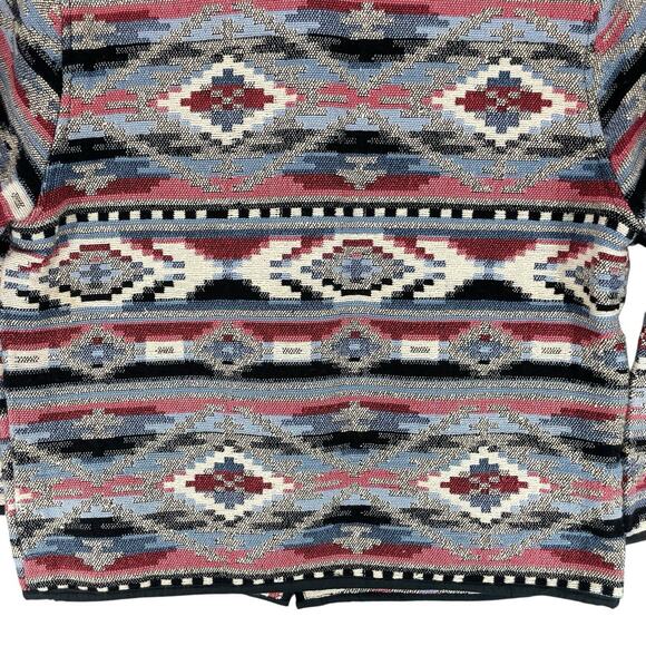 VTG Jane Ashley Tapestry Jacket Blazer Womens Sz M Southwestern Aztec Tribal Y2K - Picture 9 of 14
